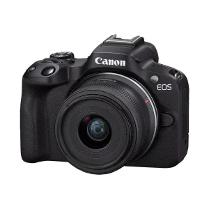 Canon EOS R50 24.2 MP Waterproof Smartphone Integration Mirrorless Digital Camera, Black